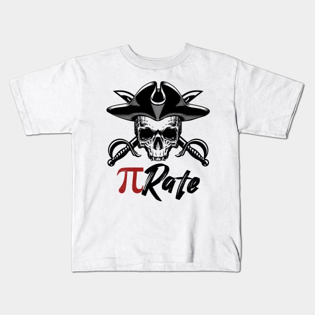 Pi rate Pi Shirt for international Pi Day Kids T-Shirt by Mesyo
